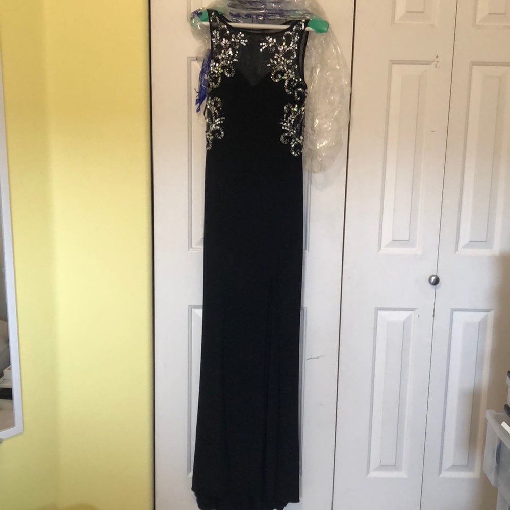 Navy blue prom dress